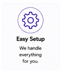 No setup on your part, we handle everyhing for you | Event-Pix