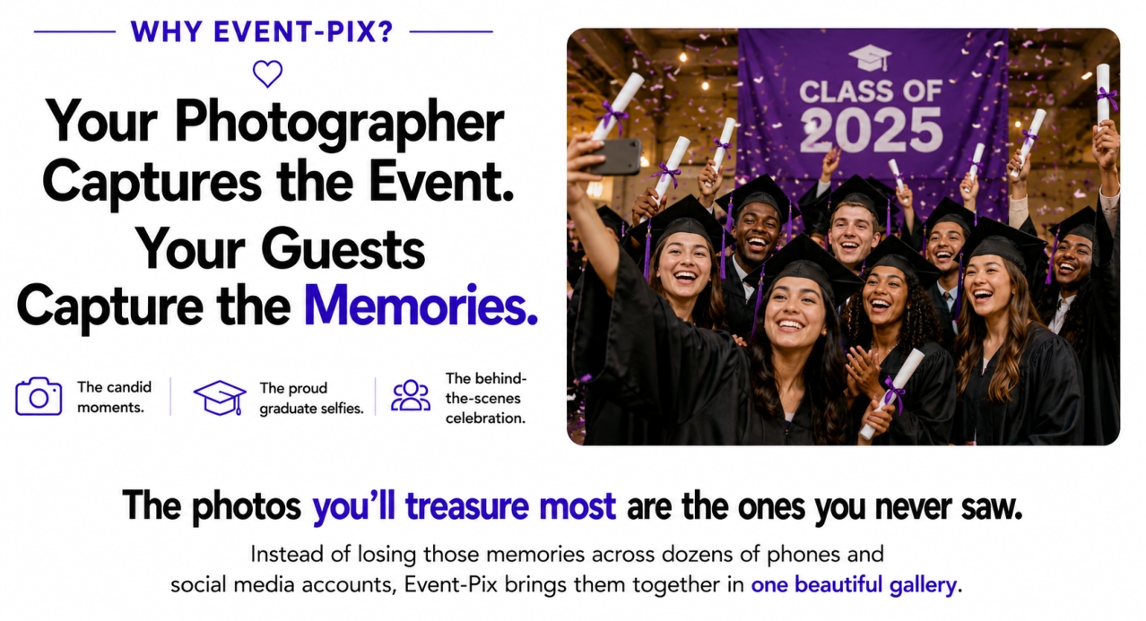 Graduations, students taking photos and capturing candid memories during an event | Event-Pix